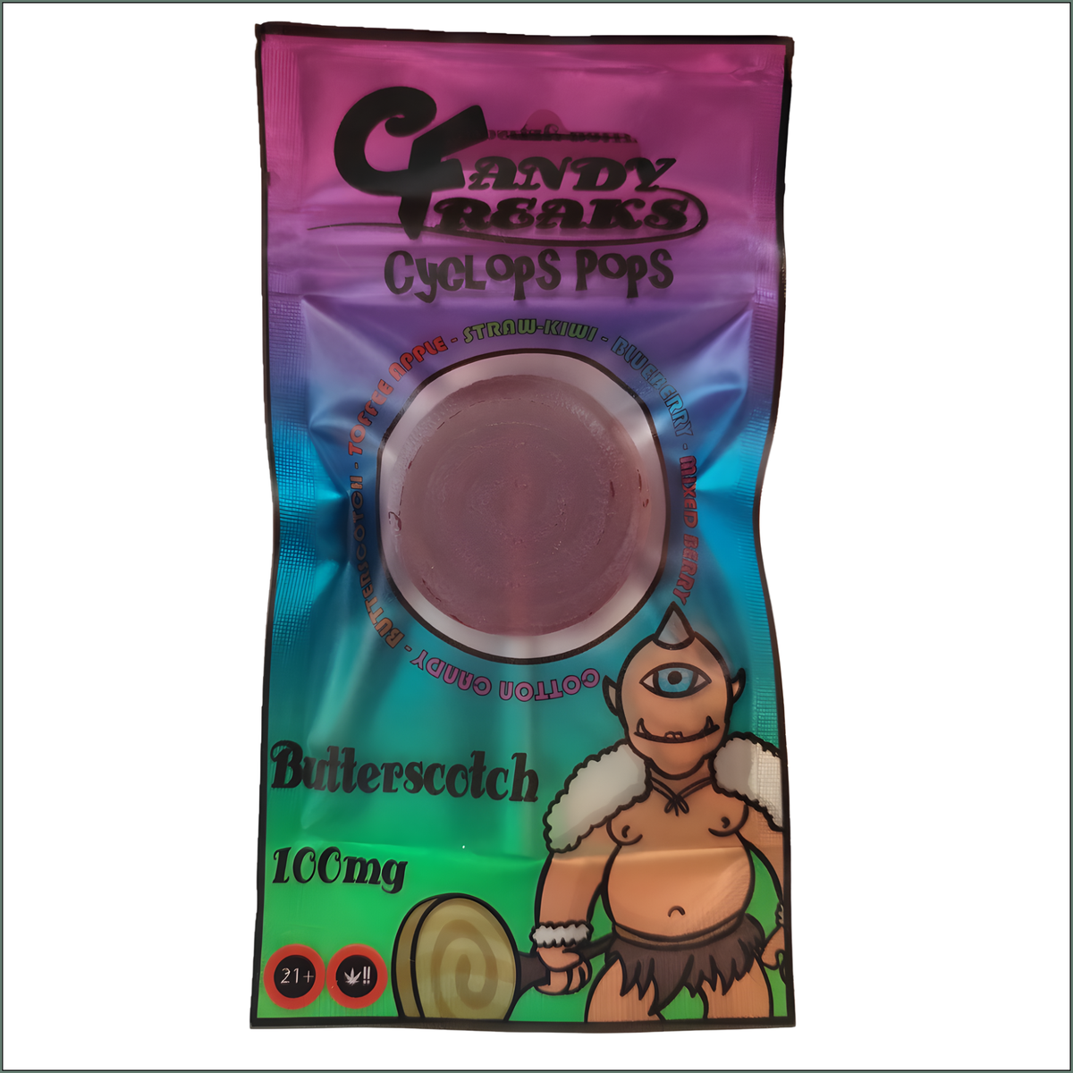 Candy Freaks Cyclops Pops 100mg - Butterscotch