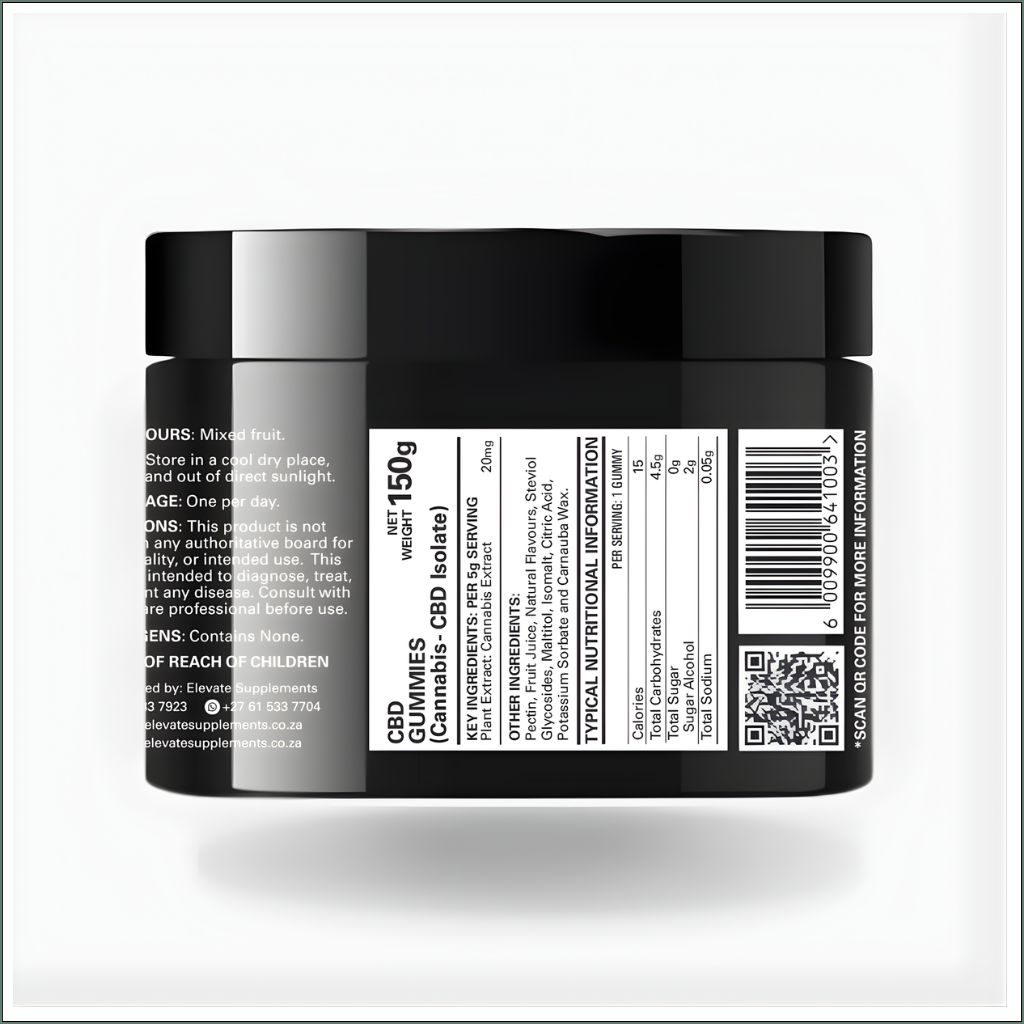 CBD Gummies 600mg (30x20mg)