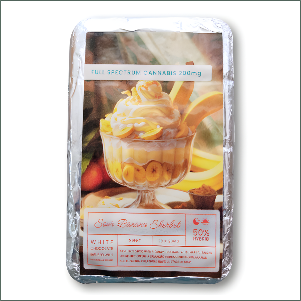 Milk and White Chocolate Slab - 200mg Full Spectrum