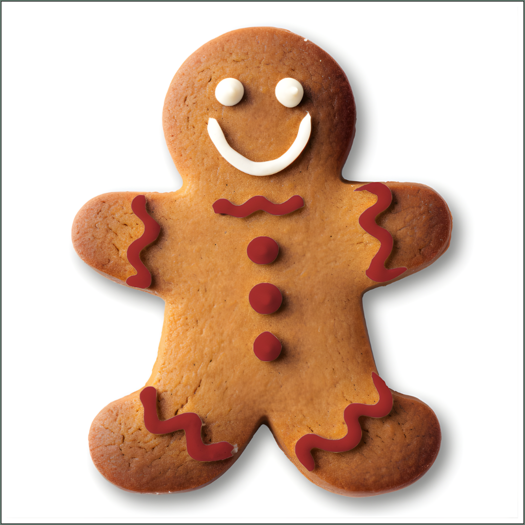 Gingerbread Man Cookies - 100mg Full Spectrum (20 Cookies)