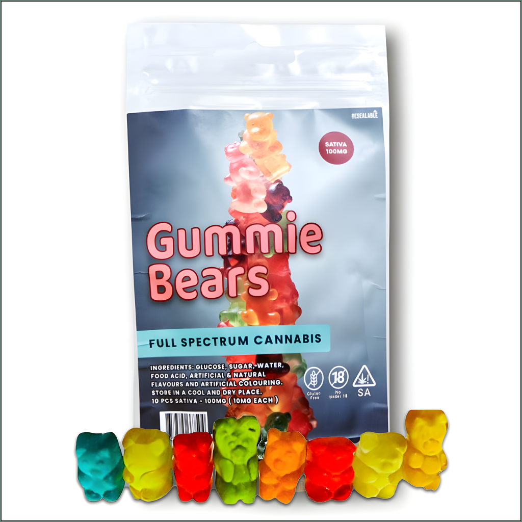 Gummies - Gummy Bears 100mg (10x10mg) - Sativa
